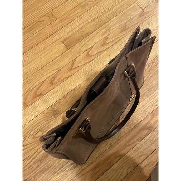 DVF Diane Von Furstenberg Brown Suede laptop bag - Picture 3 of 16